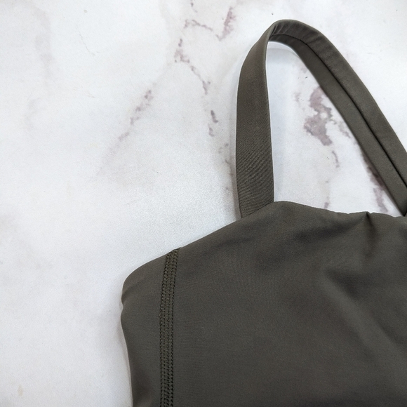 Everlane Perform Bra XS Women Brown Criss Cross Back Square Back Bralette - Picture 3 of 10